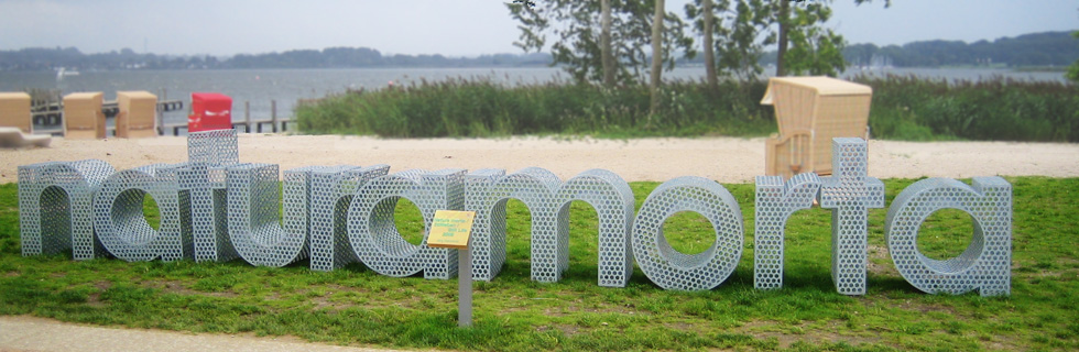 16 Meter Buchstabenskulptur auf der Landesgartenschau 2008